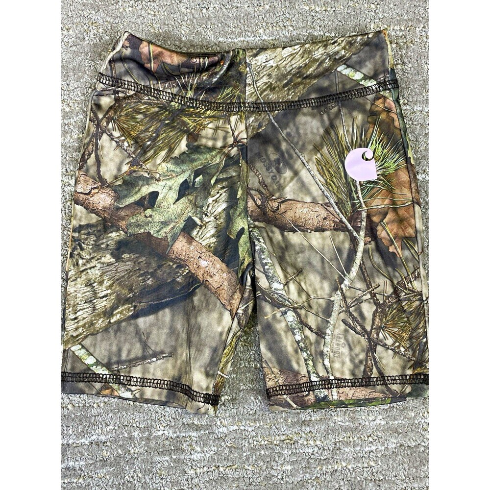 Carhartt Camouflage Pull-On Toddler Shorts 2T Elastic Waist Stretch Girl biker